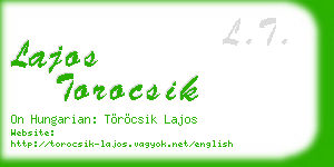 lajos torocsik business card